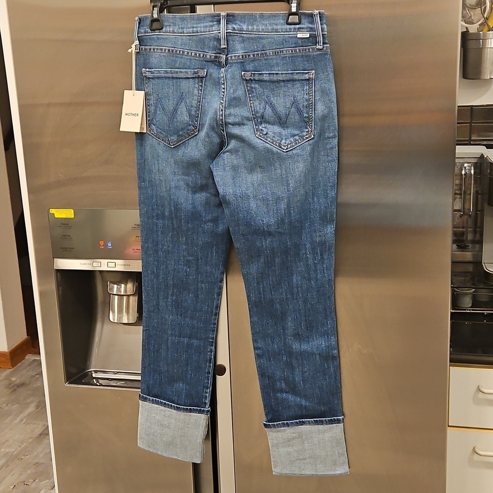 💕MOTHER💕 The High Waisted Pony Boy Ankle Jeans ~ Loafers and Lassos 28 NWT - Picture 12 of 16